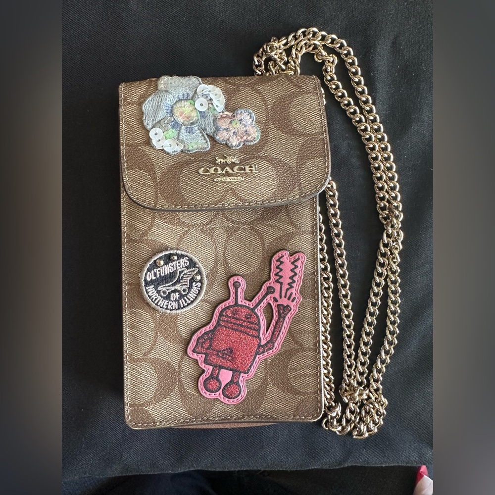 CoachX Keith Haring North/South Phone Crossbody bag
